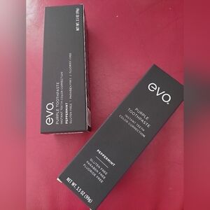 2 PCS NEW IN BOX Purple Toothpaste EVO Whiting Teeth (Mint)
